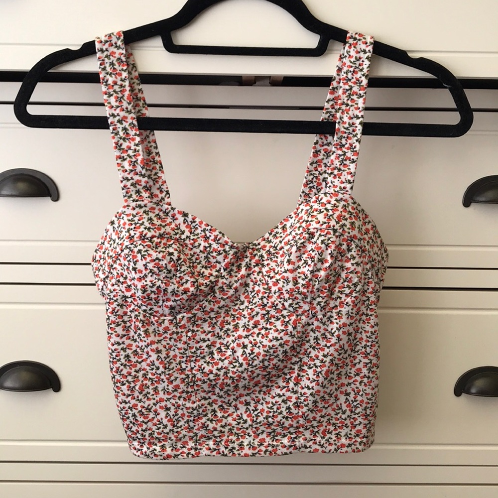Floral Crop Top from Urban Outfitters size M